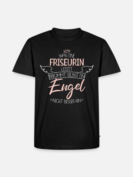 Friseurin - Männer Premium Bio T-Shirt - Schwarz