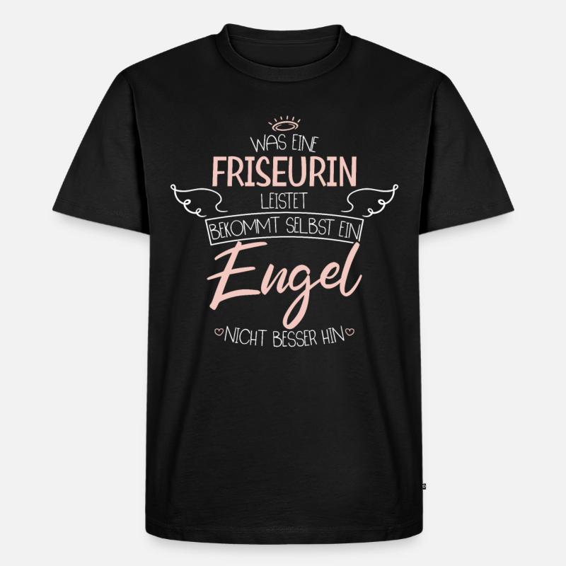 Friseurin - Männer Premium Bio T-Shirt - Schwarz