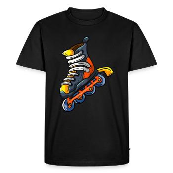 Inliner - T-shirt Premium bio Homme - noir - Devant - Nico (187cm)