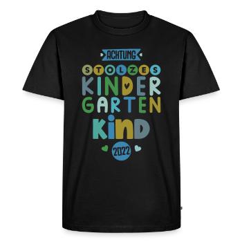 École maternelle 2022 Jeune enfant - T-shirt Premium bio Homme - noir - Devant - Nico (187cm)