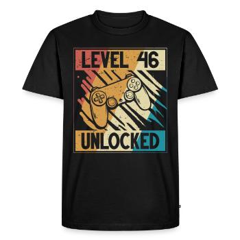 46e anniversaire gamer 46 ans - T-shirt Premium bio Homme - noir - Devant - Nico (187cm)