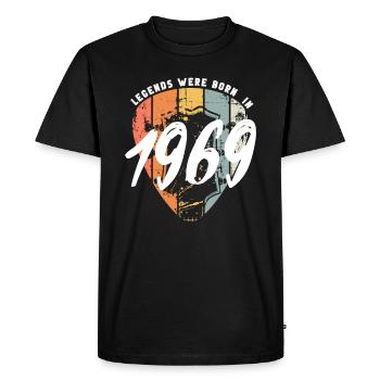 1969 anniversaire guitare guitariste - T-shirt Premium bio Homme - noir - Devant - Nico (187cm)
