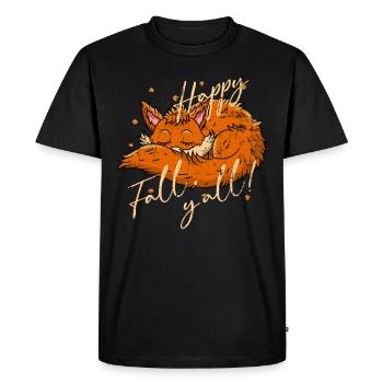 Automne - T-shirt Premium bio Homme - noir - Devant - Nico (187cm)