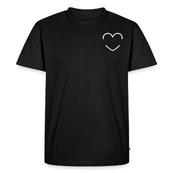 Logo Heart pour concevoir vous-même - T-shirt Premium bio Homme - noir - Devant - Nico (187cm)