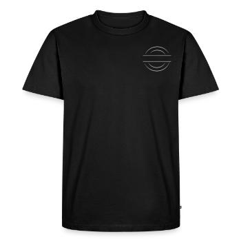 Logo du cercle - icône du cercle - T-shirt Premium bio Homme - noir - Devant - Nico (187cm)