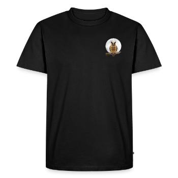 Hibou Lunaire - T-shirt Premium bio Homme - noir - Devant - Nico (187cm)