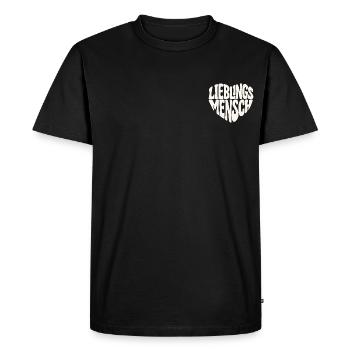 PERSONNE PRÉFÉRÉE - PERSONNE PRÉFÉRÉE - T-shirt Premium bio Homme - noir - Devant - Nico (187cm)