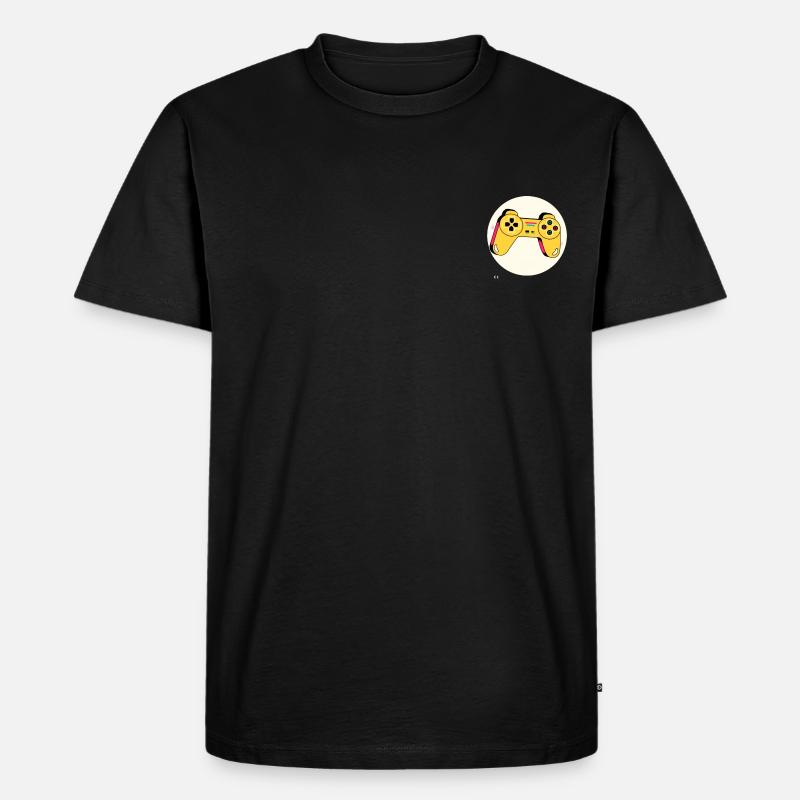 Controller - Männer Premium Bio T-Shirt - Schwarz