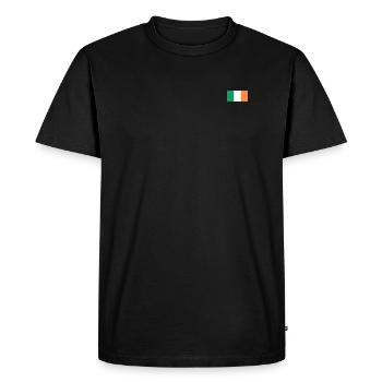 Drapeau irlandais - T-shirt Premium bio Homme - noir - Devant - Nico (187cm)