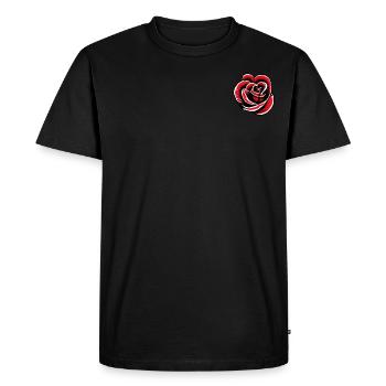Rose Rouge Noir - T-shirt Premium bio Homme - noir - Devant - Nico (187cm)