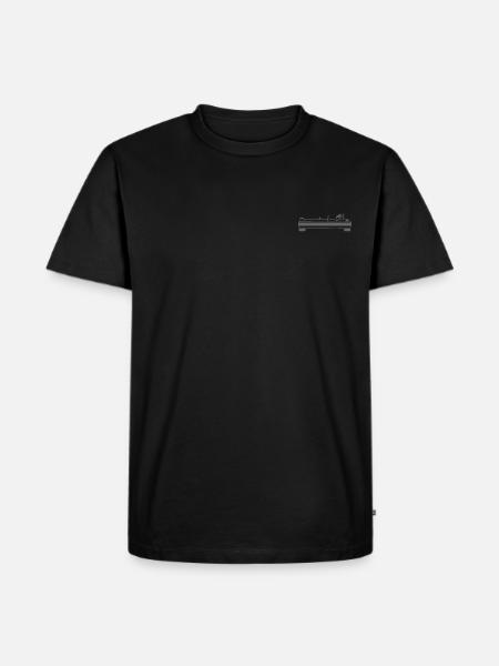 Turntable True Graphic Print - Men's Premium Organic T-Shirt - black