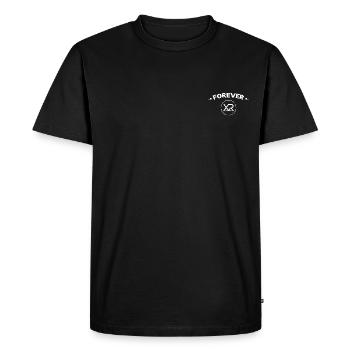 Forever xRK - T-shirt Premium bio Homme - noir - Devant - Nico (187cm)