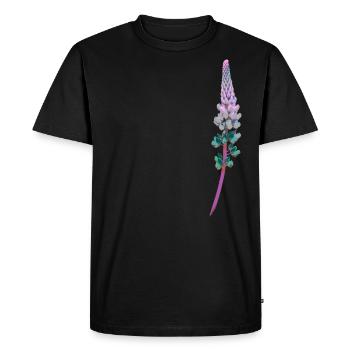 Lupine - Decorative Flower - Men's Premium Organic T-Shirt - black - Front - Nico (187cm)