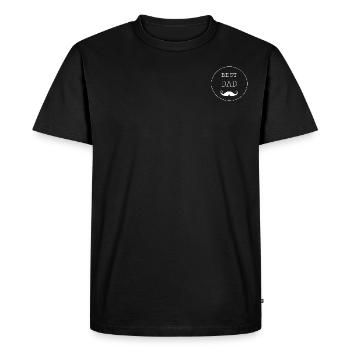 Meilleur papa - T-shirt Premium bio Homme - noir - Devant - Nico (187cm)