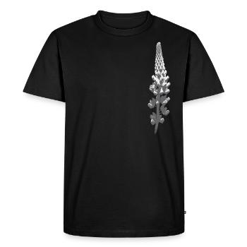 Lupine Blossom - Men's Premium Organic T-Shirt - black - Front - Nico (187cm)