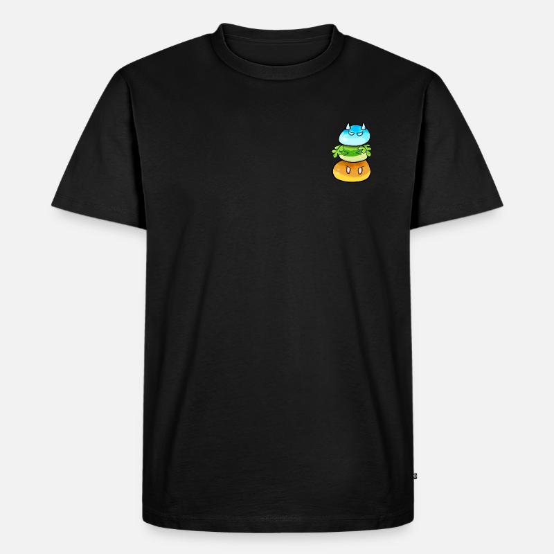 Genshin Impact Slimes - Männer Premium Bio T-Shirt - Schwarz