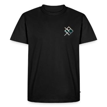 Symbol 4 elemntos - Men's Premium Organic T-Shirt - black - Front - Nico (187cm)