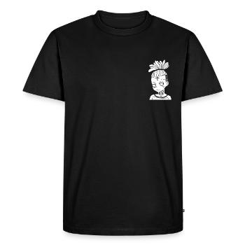 charnière - T-shirt Premium bio Homme - noir - Devant - Nico (187cm)