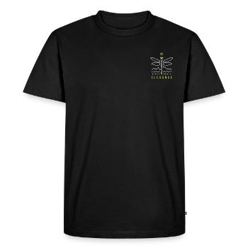 Libellule (blanc) - T-shirt Premium bio Homme - noir - Devant - Nico (187cm)
