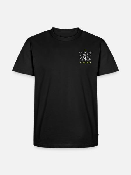 Dragonfly (white) - Men's Premium Organic T-Shirt - black