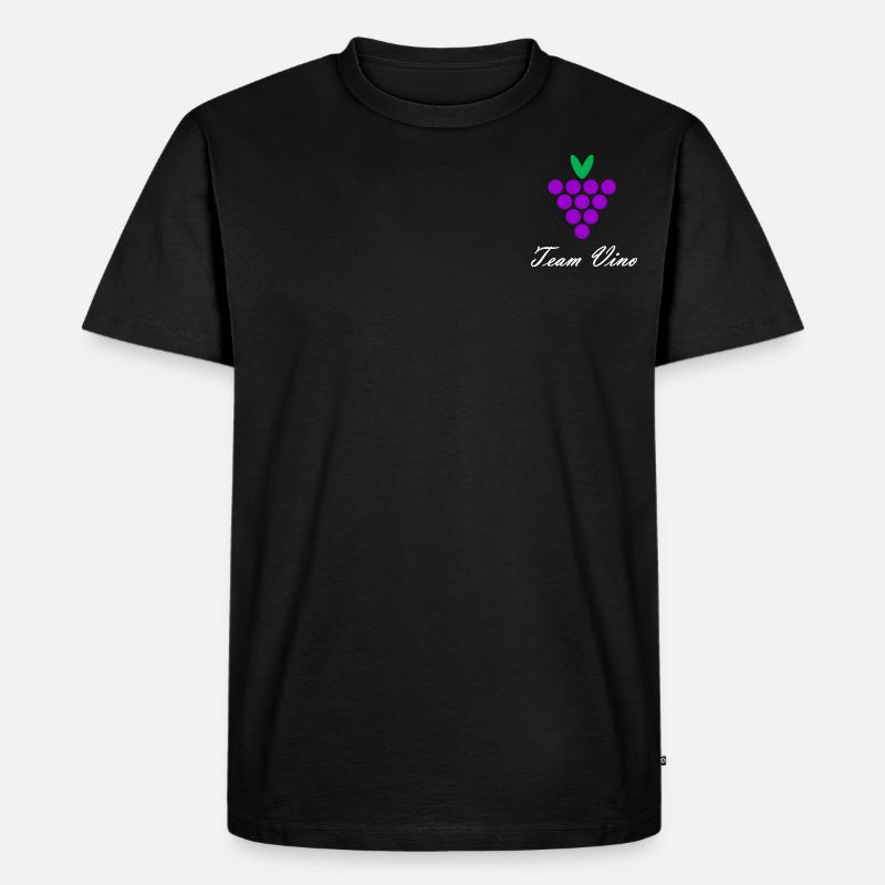 Team Vino - Männer Premium Bio T-Shirt - Schwarz