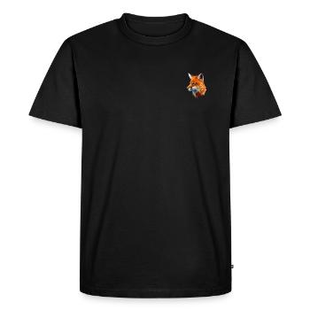 FOX - Men's Premium Organic T-Shirt - black - Front - Nico (187cm)