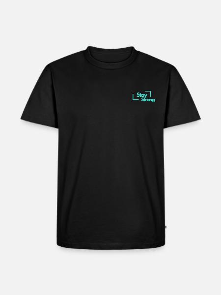 Stay Strong - Männer Premium Bio T-Shirt - Schwarz