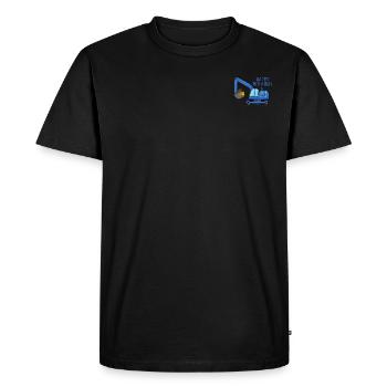 Excavator Enfants Joyeux anniversaire 11 Bleu - T-shirt Premium bio Homme - noir - Devant - Nico (187cm)
