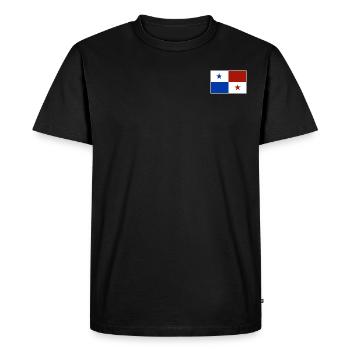 Drapeau du Panama - T-shirt Premium bio Homme - noir - Devant - Nico (187cm)