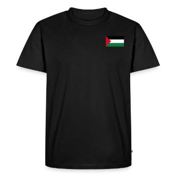 Drapeau de la Palestine - T-shirt Premium bio Homme - noir - Devant - Nico (187cm)