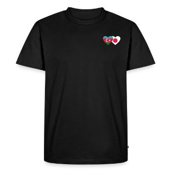 Azerbaijan Japan Flag - Men's Premium Organic T-Shirt - black - Front - Nico (187cm)