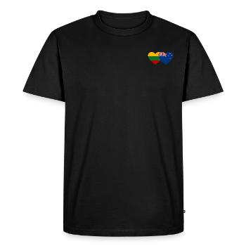 Lituanie Drapeau néo-zélandais - T-shirt Premium bio Homme - noir - Devant - Nico (187cm)
