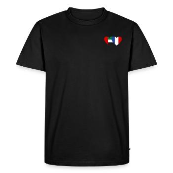 United Arab Emirates France Flag - Men's Premium Organic T-Shirt - black - Front - Nico (187cm)