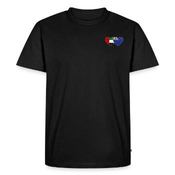 Émirats arabes unis Drapeau de la Nouvelle-Zélande - T-shirt Premium bio Homme - noir - Devant - Nico (187cm)