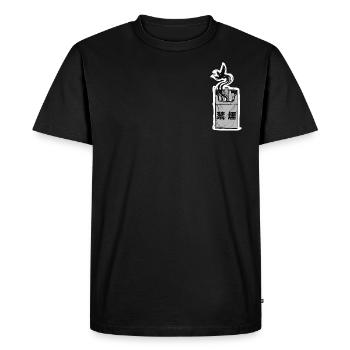 no smoking - T-shirt Premium bio Homme - noir - Devant - Nico (187cm)