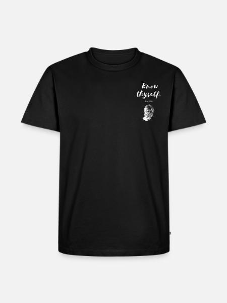 Know tyself Socrates - Men's Premium Organic T-Shirt - black
