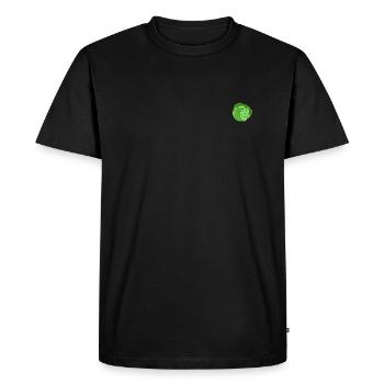 Chou - T-shirt Premium bio Homme - noir - Devant - Nico (187cm)