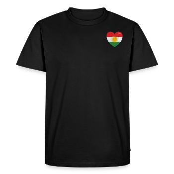 T-shirt du Kurdistan - T-shirt Premium bio Homme - noir - Devant - Nico (187cm)