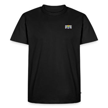 Ally Pride Flag - Men's Premium Organic T-Shirt - black - Front - Nico (187cm)