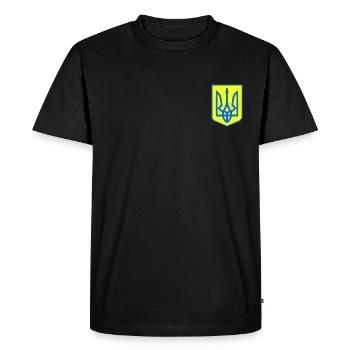 Ukraine - Men's Premium Organic T-Shirt - black - Front - Nico (187cm)