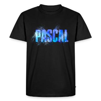 pascal - Men's Premium Organic T-Shirt - black - Front - Nico (187cm)