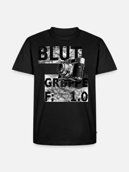 blutgruppe blende 1.0 - Männer Premium Bio T-Shirt - Schwarz