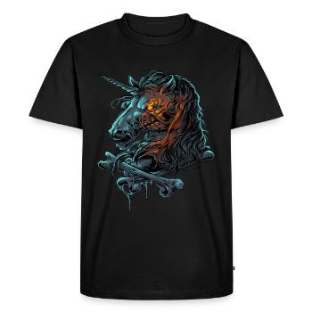 Dead Unicorn Zombie Cadeaux Dead Unicorn Horse - T-shirt Premium bio Homme - noir - Devant - Nico (187cm)