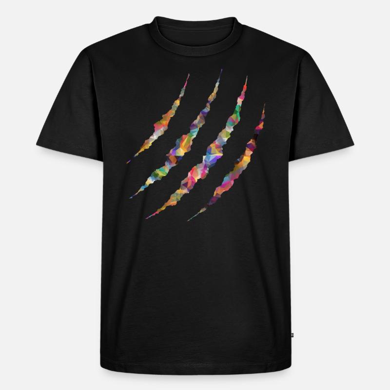 Monster, scratch design - Men's Premium Organic T-Shirt - black