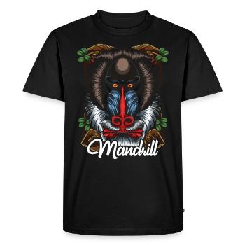 mandrill - T-shirt Premium bio Homme - noir - Devant - Nico (187cm)