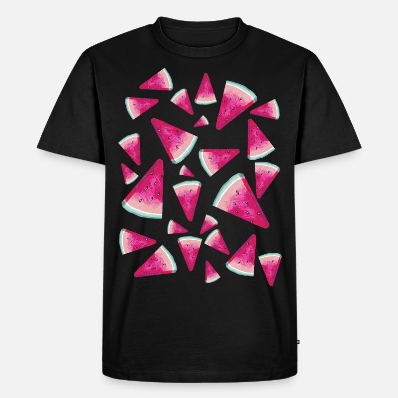 Pastèque Pastèque Pattern - T-shirt Premium bio Homme - noir