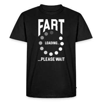 Fart péter chiots gonflement idée cadeau flatulence - T-shirt Premium bio Homme - noir - Devant - Nico (187cm)
