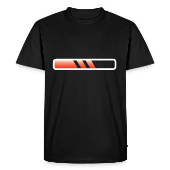 Barres de chargement Personnaliser l’énergie est chargée - T-shirt Premium bio Homme - noir - Devant - Nico (187cm)