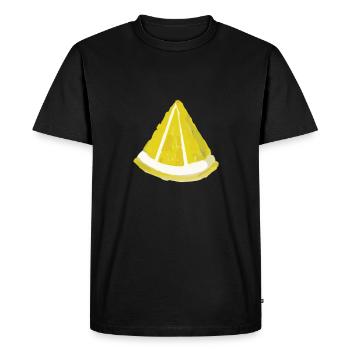 Lemon Slice Summer Cocktail Beach - Men's Premium Organic T-Shirt - black - Front - Nico (187cm)