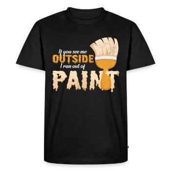Peintre et peintre Funny Sayings Cool Gift - T-shirt Premium bio Homme - noir - Devant - Nico (187cm)